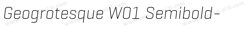 Geogrotesque W01 Semibold字体转换